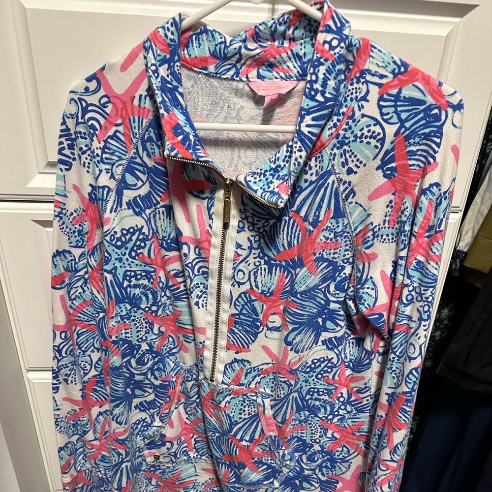 Lilly Pulitzer Zip Down Pull Over